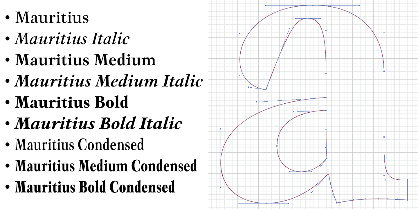 Mauritius font